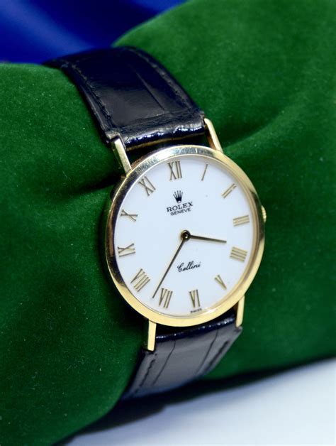 rolex cellini geneve 18k gold.